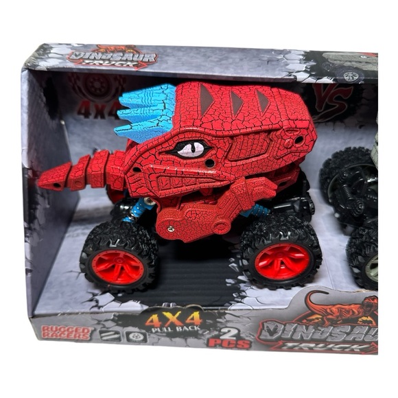 Dinosaur Monster Truck Toy Cars - Dino 4 Wheel Cars for Toddlers - Picture 7 of 11